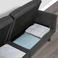 thumbnail image 6 of Mainstays 73 in Storage Futon, Charcoal, 6 of 16