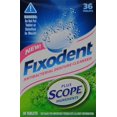 Fixodent Antibacterial Denture Cleanser + Scope, 36 Count