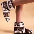 thumbnail image 3 of Christmas Slippers House Shoes for Women Fluffy Soft Cozy Bedroom Cartoon Plush Cute Slippers for Indoor Outdoor Use, 3 of 7