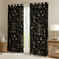 thumbnail image 2 of Castle Fairy Hippie Aztec Curtains Pack of 2 (42x84 Each),Bull Skull Curtains Blackout,Exotic Style Bedroom Curtains,Lightweight Western Room Decor, 2 of 6
