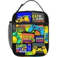 thumbnail image 1 of Video Game Lunch Box Gamepad Lunch Bag Reusable Cool Gamer Slogan Game Theme Lunch Box Video Game Lunchbox Video Game Lunch Box, Game Lunch Box Gaming Lunchbox For Women Men, Work, Picnic, Beach, 1 of 5