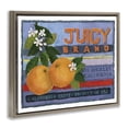 thumbnail image 4 of Stupell Industries Juicy Brand Oranges Food & Beverage Painting Brown Floater Framed Art Print Wall Art, 21 x 17, 4 of 10
