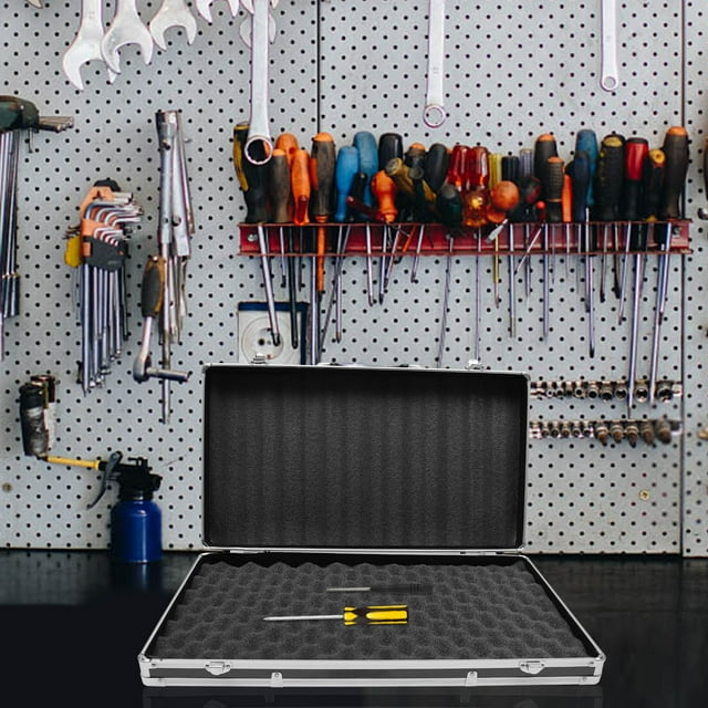 OULII Portable Tool Case Black Aluminum for Protecting Tools 1Pcs