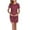 Red, variant on FAIWAD Women's Maternity Polka Dot Print Dress Short Sleeve Casual Stretch Nursing Pregnant Bodycon Dress