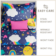 thumbnail image 5 of CGK Linens Kids Duvet Cover Set with Matching Pillowcases - Twin/Twin XL Size, Rainbow Dream, 5 of 6