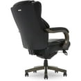 thumbnail image 6 of Scranton & Co Modern Faux Leather & Wood Executive Chair in Black, 6 of 14