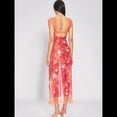 thumbnail image 4 of Vestidos Largos de Verano Y2K con Encaje, Retazos, , Estampado Floral, Escote Corazón, Espalda Descubierta y Abertura para Mujer Color Naranja M, 4 of 7