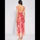 thumbnail image 4 of Vestidos Largos de Verano Y2K con Encaje, Retazos, , Estampado Floral, Escote Corazón, Espalda Descubierta y Abertura para Mujer Color Naranja M, 4 of 7