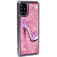 thumbnail image 2 of Case for Samsung Galaxy A51, Galaxy A51 Case Cute Pink Glitter Luxury Sparkle Liquid for Girls Women Quicksand Clear Soft TPU Protective Phone Case for Samsung Galaxy A51 Pink High Heel, 2 of 12