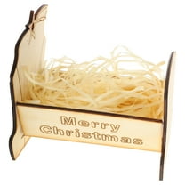 Saint Baby Statue Nativity Scene Supplies Holy Crib Set