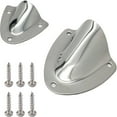 thumbnail image 1 of LOVEVER -Stainless Steel Clam Shell Vent  Wire Cable Cover  Outlet Cap  Clamshell -One Piece Structure and Streamlined Design for Boats  RVs and Outdoor Application -Pack of 2 PCS, 1 of 5