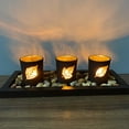 thumbnail image 2 of Trois Décorations Européennes pour Bougies en Verre, 2 of 5