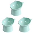 thumbnail image 1 of Comedero Inclinado para Gatos Plato Comida Ergonómico Cara Plana () Azul, 1 of 6