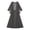 Dark Gray, variant on Mother of The Bride Dresses 3 PCS 3/4 Sleeves Lace Appliques Chiffon Grandma of The Groom Maxi Dress with Jackets