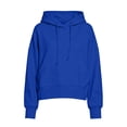 thumbnail image 4 of Dgankt Women's Oversized Cropped Hooded Pullover Sweatshirt Long Sleeve Drop Shoulder with Kangaroo Pocket, 4 of 9