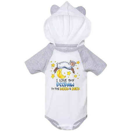

Inktastic I Love my Peepaw to the Moon and Back Cute Sheep Gift Baby Boy or Baby Girl Bodysuit