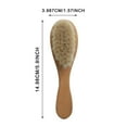 thumbnail image 2 of Natural Wooden Baby Hairbrush Gentle Toddler Bath Brush Set for Delicate Scalp Care and Shower, 2 of 6