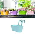 thumbnail image 3 of Hanging Flower Pots,Fence Hanging Planters,Balcony Railing Planters with Hook,Multicolor Hanging Bucket for Indoor/Outdoor Decoration Kilougeis, 3 of 4