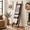 Dark Brown, variant on Farmhouse Wooden Blanket Ladder Living Room White 6-tier