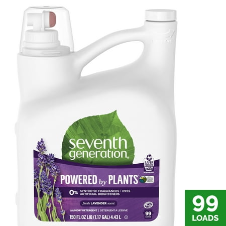 Seventh Generation Liquid Laundry Detergent Biodegradable Lavender 150 oz