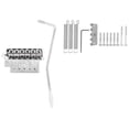 thumbnail image 1 of Silver Tremolo Bridge Trem Arm with Bridge Screws for 6 String Electric Guitar Accessories, 1 of 14