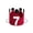 7, variant on 7Th Birthday Crown Hat, Felt Party Decoration, Red Party Crown With Black Ears & Number 7, Party Photo Prop For Celebrations, & Teenager Birthday Event Accessory