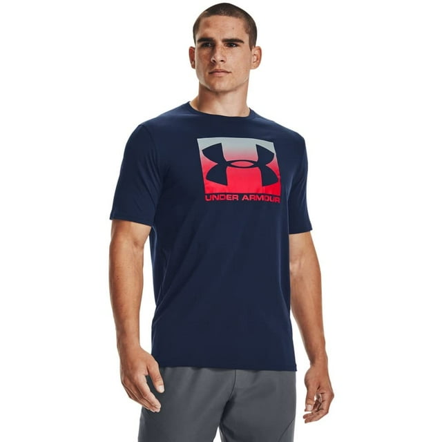 Camiseta Under Armour Boxed Sportstyle de Manga Corta para Hombre Azul