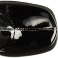 thumbnail image 5 of Nine West Gerri3 Black2 Patent Chunky Block Heel Squared Toe Ankle Platform Boot (Black Patent, 5), 5 of 6