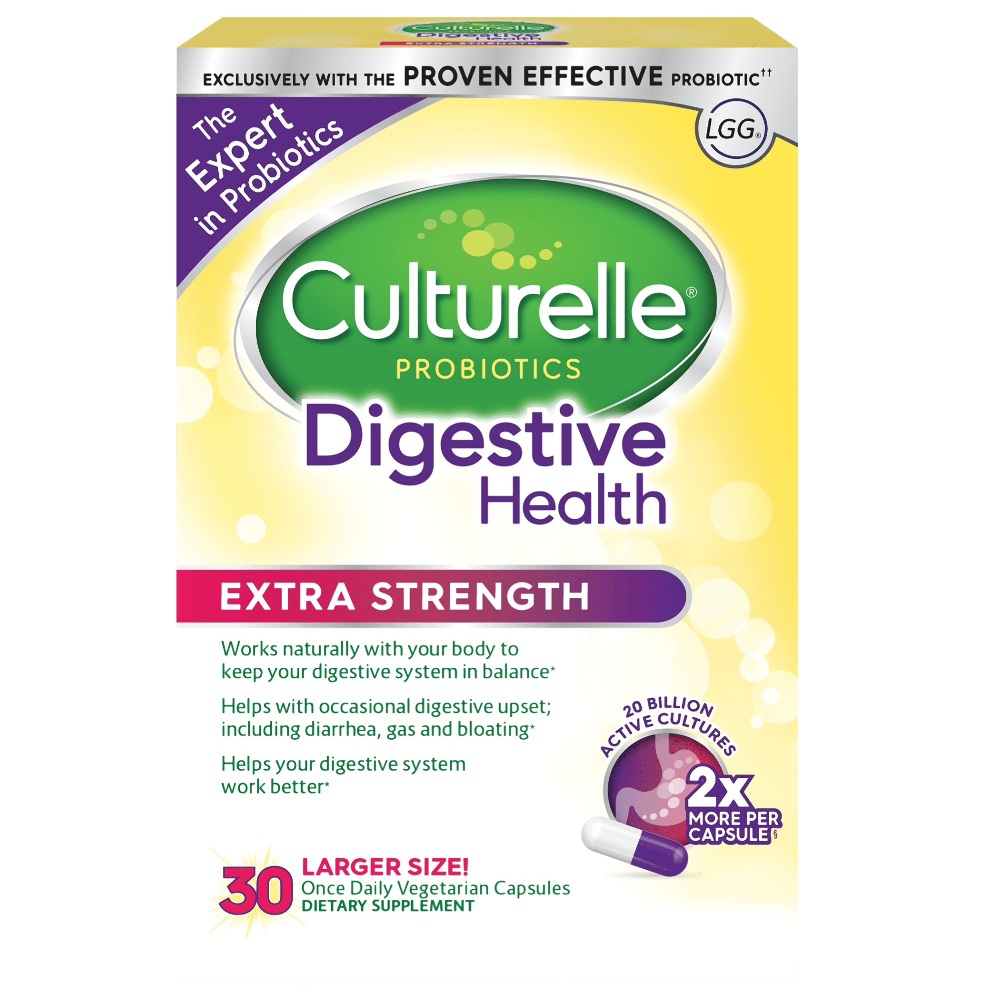 CULTURELLE DIGESTIVE HEALTH EXTRA STRENGTH 30CT
