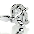 thumbnail image 3 of Alor Jewel 14K White Gold Plated Ring - 2 Ct E-F/VVS1 Oval Cut Moissanite Ring for Her - Bezel Setting Band Moissanite Ring for Women's - Engagement Wedding Moissanite Ring for Women's, 3 of 3