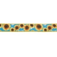 thumbnail image 2 of Country Brook Design® 3/4 inch Sunflowers Ribbon on Gold Nylon Webbing, 50 Yards, 2 of 4