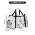 thumbnail image 3 of Honeii Butterfly Print Gym Bag,Carry on Weekender Overnight Bag, Travel Duffel Bags, Personal Item Travel Bag,Tote Bag,Workout Dance Bag, 3 of 7