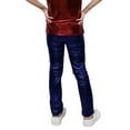 thumbnail image 3 of UQJfacai Kids' Shiny Leather Pants Casual Elastic Waist Performance Pants Fashion Solid Color Party Jogger Pants for Boys & Girls Ages 3-16, 3 of 4
