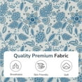 thumbnail image 4 of Arctus Floral Accent Chair, High Back Upholstered Armchair with Solid Legs, Blue Floral, 4 of 10