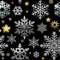thumbnail image 2 of Lavoie, Tina 20x20 Black Ornate Wood Framed with Double Matting Museum Art Print Titled - Park Avenue Snowflake Pattern, 2 of 4