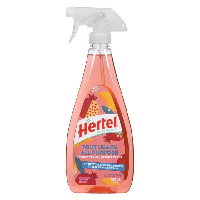 Hertel All Purpose Disinfectant Cleaner Spray, Pomegranate and Mango Scent, 700ml