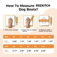 thumbnail image 3 of ROZKITCH 4PCS Dog Shoes for Small Dogs,Anti-Slip Dog Boots for Winter Snowy Day,Summer Hot Pavement,Water-Resistant in Rainy Weather,Outdoor Walking,Indoor Hardfloors,#0, 3 of 8