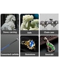 thumbnail image 2 of HUGFEGWE 4/4.8/5.5mm Diamond Coated Cylindrical Burr Chainsaw Sharpener Stone File Chain Saw Sharpening Carving Grinding Tools 1-6pcs (Color : 3pcs Silver 4.8mm) CJB91-39129, 2 of 4