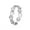 Silver Color, variant on New fashion continuous cat footprints open adjustable 14K Yellow Gold ring temperament simple all-match ring women