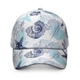 thumbnail image 2 of Minimalist Marine Life Baseball Hat - Curved Brim Snapback for Outdoor Enthusiasts, Beach & Streetwear Style, 2 of 7
