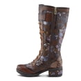 thumbnail image 2 of L'Artiste Kisha Boss Calf High Leather Boots – Hand-Painted Comfort, 2 of 8