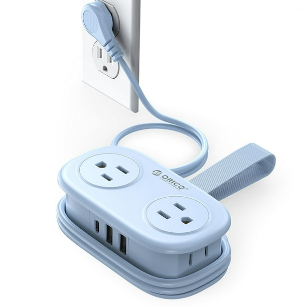 Power Strip ORICO 4 enchufes, 3 puertos USB (1 USB C) con cable de 4 pies