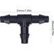 thumbnail image 5 of Conector en T, 100 piezas, conectores de púas, conector de manguera de riego por goteo de 4/7, accesorios de riego para jardín, 5 of 8