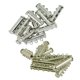 thumbnail image 1 of 20 Piezas Tono Plateado 3 5 Hebras Cierres Deslizantes Magnéticos Fabricación Gloria Clases magnéticos para pulseras., 1 of 9