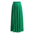 thumbnail image 3 of Whlbf Womens Skirts Midi Length Plus Size,Womens High Waist Fold Soild Vintage Loose Beach Wrap Maxi Long Skirt, 3 of 6