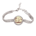thumbnail image 1 of Egypt Pharaoh Black Cat Pattern Tennis Chain Anklet Bracelet Diamond Jewelry, 1 of 3
