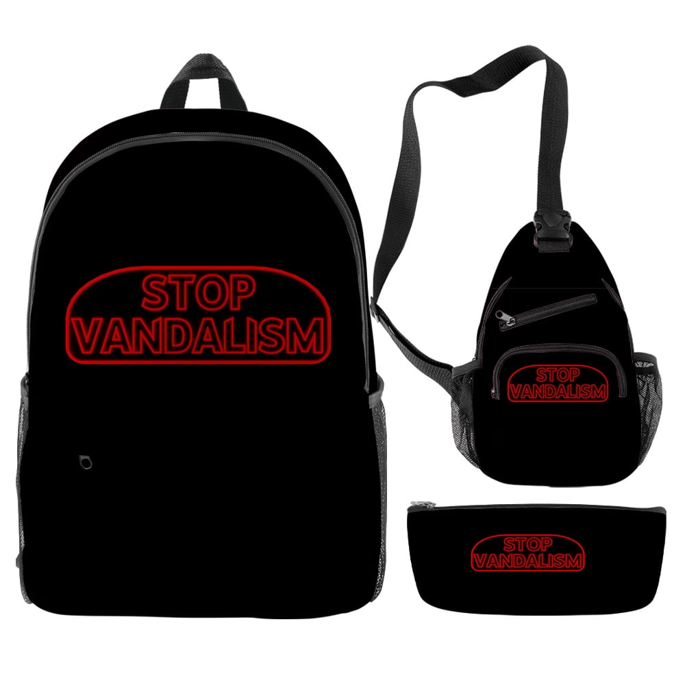 Skibidi Toilet Merch Backpack Rucksack Cosplay Zipper Pack Schoolbag