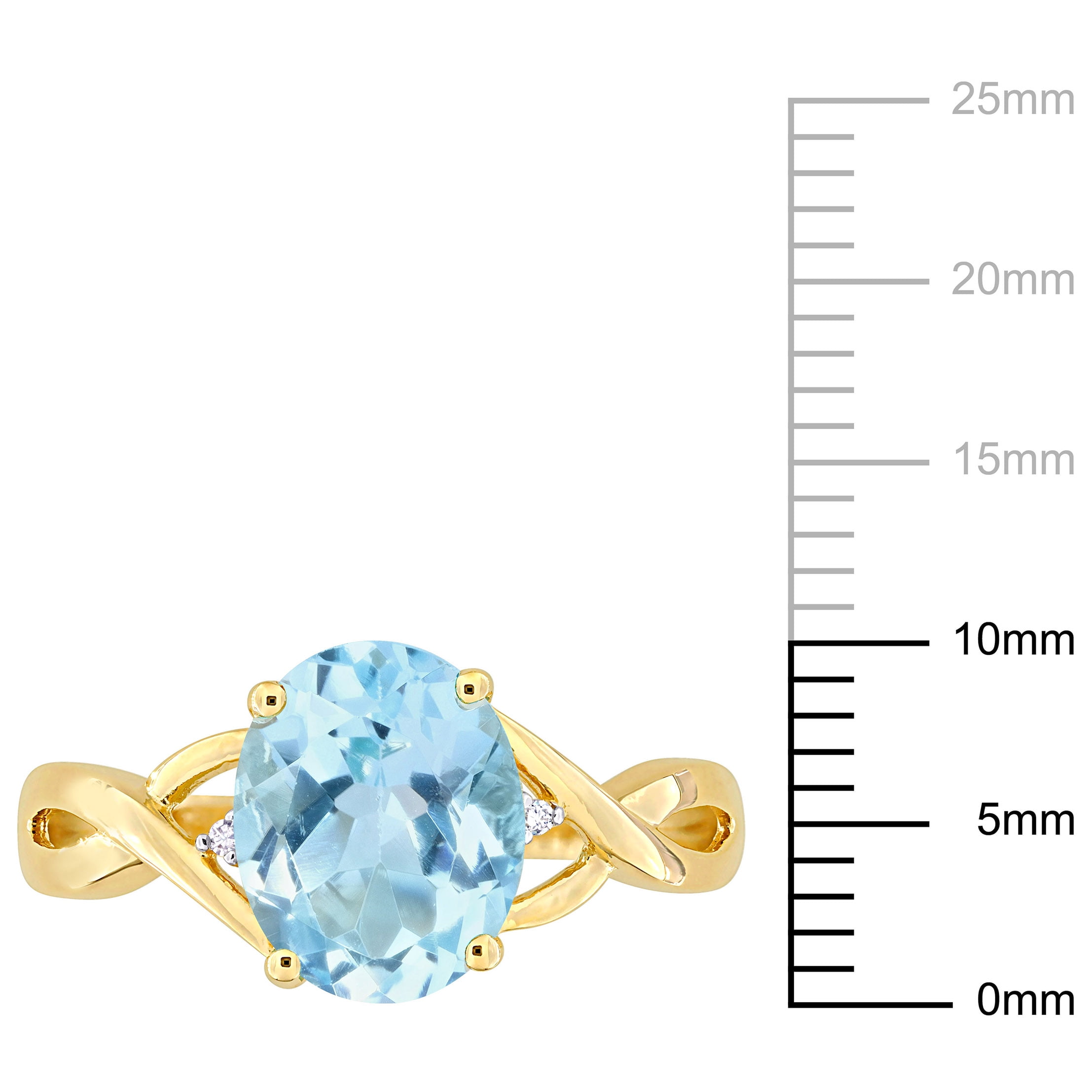 Everly Women's Topaz 10k Yellow Gold Ring