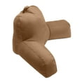 thumbnail image 4 of Microsuede Porter Bedrest Reading Pillow - Airy Soft Microbeads - Bed Rest Pillow with Arms, Tan, 4 of 4
