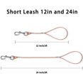 thumbnail image 2 of Short Dog Leash - Heavy Duty-12”/24”Short Chew Proof Dog Lead for Training Control- Training Pet Leashes for Teething Puppies Small Medium and Large Dogs, 2 of 5